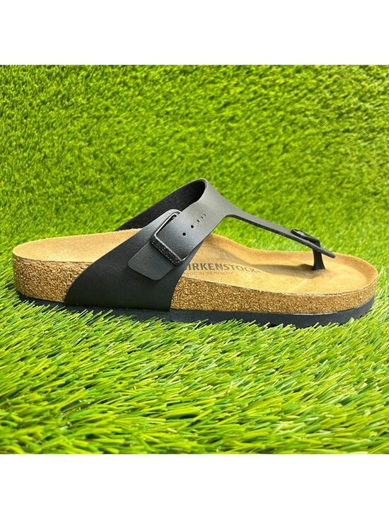 Birkenstock Gizeh Birko-Flor Mens Size 9 Black Brown Beach Outdoor Thong Sandals main image 3